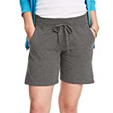 Hanes Women’s Jersey Pocket Short with Outside Drawcord
