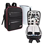 BUBM Game backpack Travel Carrying Case Storage Bag for PlayStation 5 4 Pro System and Accessories Fits PS4 Xbox Model Black