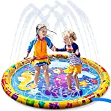 JOYIN Sprinkler Splash Play Mat Kids Outdoor Splash Pad Water Sprinkler Toys 60” for Swimming Pool for Toddlers and Boys Girls