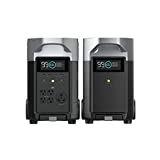 EF ECOFLOW DELTA Pro 7.2KWh/3600W Home Backup Power, Solar Generator with DELTA Pro Smart Extra Battery, Portable Power Station With Handle&Wheels for Home Backup Outdoors RV High-Power Appliances Emergency
