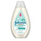 Johnson’s Baby CottonTouch Newborn Body Wash & Shampoo, Gentle & Tear-Free, Made with Real Cotton, Gently Washes Away Dirt & Germs, Sulfate- & Paraben-Free for Sensitive Skin, 13.6 Fl Oz