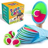 Sticky Toss and Catch Ball Set Outdoor Games Outdoor Toys for Kids Age 4-8 Beach Toys Picnic Games Catch Game for Backyard,Lawn,Beach and Pool(8 Paddles and 4 Balls)