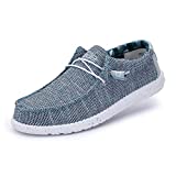Hey Dude Men’s Wally Sox Ice Grey Size 12 | Men’s Shoes | Men’s Lace Up Loafers | Comfortable & Light-Weight