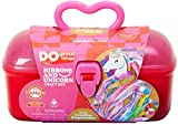 Highlights Ribbons and Unicorn Craft Kit for Kids, 3 Crafts in 1, Create a Unicorn Wand, Ribbon Hoop, and Hair Comb, Includes Reusable Carrying Case for Mess Free Storage, Ages 6+