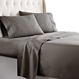HC Collection Queen Size Sheets Set – Bedding Sheets & Pillowcases w/ 16 inch Deep Pockets – Fade Resistant & Machine Washable – 4 Piece 1800 Series Queen Bed Sheet Sets – Gray