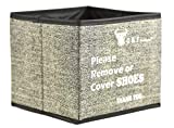 G & F Products Shoe Covers Box, Foldable Collapsible Shoe Covers Holder Bootie Box holds up to 100 Disposable Shoe for Realtors and Open House also works as Foldable Collapsible storage bin 9″x9″x9″