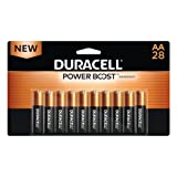 Duracell Coppertop AA Batteries with Power Boost Ingredients, 28 Count Pack Double A Battery with Long-lasting Power, Alkaline AA Battery for Household and Office Devices