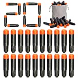 Refill Darts 20PCS Bullets Compatible with Nerf Ultra Blasters Toy Gun with Storage Bag (Black)