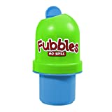 Fubbles Bubbles No-Spill Bubble Tumbler | Bubble Toy for Babies Toddlers and Kids | Includes 4oz Bubble Solution and Bubble Wand (Tumbler Colors May Vary)