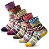 Women’s Winter Socks Gift Box Free Size Thick Wool Soft Warm Casual Socks for Women Socks Christmas Gifts