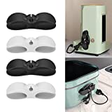 4PCS Cord Organizer for Appliances, UMUST Kitchen Appliance Cord Winder,Newest Designed Cord Holder,Cable Winder,Cord Wrap Stick Firmly for Coffee Maker Pressure Cooker Etc(Black,White)