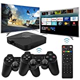 64G Wireless Retro Game Console 30000+ Games Classic Video Game Consoles with 2 Wireless Controllers for 4k TV HD Output