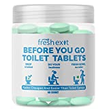 FreshExit – Before You Go Toilet Tablets – Replaces Toilet Sprays -Just Drop One In and Go – Leaves a Clean Bowl and Fresh Citrus Scent – a Better Alternative to Poop Spray – 60ct