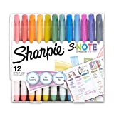 Sharpie S-Note Creative Markers, Highlighters, Assorted Colors, Chisel Tip, 12 Count