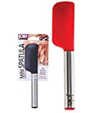 Joie 30600 6.75 Black & Silver Mini Silicone Spatula