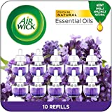 Air Wick Plug in Scented Oil Refills, Lavender and Chamomile, Eco Friendly, Essential Oils, Air Freshener, 0.67 Fl Oz, Pack of 10