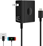 Charger for Nintendo Switch,AC Adapter for Nintendo Switch – Fast Travel Wall Charger with 5FT USB Type C Cable 15V/2.6A Power Supply for Nintendo Switch Supports TV Mode and Dock Station