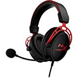 HyperX Cloud Alpha – Gaming Headset, Dual Chamber Drivers, Legendary Comfort, Aluminum Frame, Detachable Microphone, Works on PC, PS4, PS5, Xbox One, Xbox Series X|S, Nintendo Switch and Mobile – Red