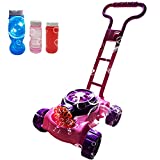 NotyBeybie Bubble Bubble Maker for Toddlers, Outdoor Bubbles Blowing Push Toys , Automatic Bubble Mower, Birthday Gifts for Preschool Baby Boys Girls