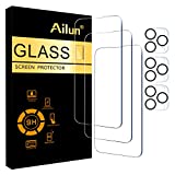 Ailun 3 Pack Screen Protector for iPhone 14 Pro Max[6.7 inch] + 3 Pack Camera Lens Protector,Sensor Protection,Dynamic Island Compatible,Case Friendly Tempered Glass Film,[9H Hardness] – HD