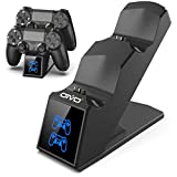 OIVO PS4 Controller Charger, PS4 Charger USB Charging Dock Station Compatable with Dualshock 4, Upgraded Fast-Charging Port for Playstation 4 Controllers