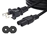 Amazon Basics Replacement Power Cable for PS4 Slim and Xbox One S / X – 12 Foot Cord, Black