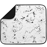 S&T INC. Absorbent, Reversible Microfiber Dish Drying Mat for Kitchen, 16 Inch x 18 Inch, Bright Marble