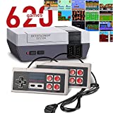 Retro Classic Game Console, Mini System Built-in 620 Games and 2 Controllers, 8-Bit Video Game System with Retro Games, Old-School Gaming System