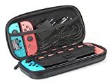 Amazon Basics Carrying Case for Nintendo Switch and Accessories – 10 x 2 x 5 Inches, Black