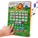 Just Smarty Alphabet Tablet to Learn Letters, ABC, Numbers, Shapes, Colors, Music & Words, Interactive Toddler Learning & Education Toys for Kids – Gifts for Age 3 4 5 Year Old Boys and Girls