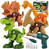 Jasonwell Kids Building Dinosaur Toys – Boys STEM Educational Take Apart Construction Set Learning Kit Creative Activities Playset Birthday Gifts for Toddlers Girls Age 3 4 5 6 7 8 + Years Old (4Pack)