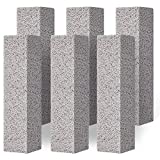 Pumice Stone for Toilet Bowl Cleaning,Scouring Stick Powerfully Cleans Away Limescale Stain,Hard Water Rings, Calcium Buildup,Iron&Rust. Remover for Tile/Bath-tub/Kitchen Sink/Household/Grill (Gray)