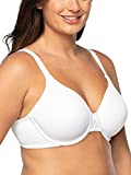 Vanity Fair Women’s Plus Size Full Figure Beauty Back Smoothing Bra, Underwire-White, 40D