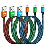 iPhone Charger, [Apple MFi Certified] 3Pack (6FT) Lightning Cable, Nylon Braided Fast Charging iPhone Cable Compatible with iPhone 13 12 11 Pro Max XR XS X 8 7 6 Plus SE