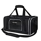 Petskd Pet Carrier Airline Approved,Dog Cat Carrier for Southwest Airlines,Pet Travel Carrier Bag for Small Cats and Dogs,Cat Soft Sided Carrier with Safety Lock Zipper,5-Sided Breathable Mesh