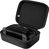 Amazon Basics Hard Shell Travel and Storage Case for Nintendo Switch and Switch OLED- 12 x 4.8 x 9 Inches, Black