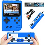 Retro Handheld Game Console, Portable Video Game Console for Children with 400 Classical FC Games 3.0-Inch Screen 1020mAh Rechargeable Battery Support for TV Connection and Two Players (Blue)