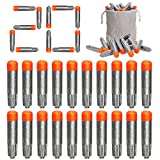 Refill Darts 20PCS Bullets Compatible with Nerf Ultra Blasters Toy Gun with Storage Bag (Silver)