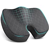 TushGuard Seat Cushion, Office Chair Cushions, Car Seat Cushion, Non-Slip Sciatica & Back Coccyx Tailbone Pain Relief Chair Pad, Memory Foam Butt Pillow for Computer Desk, Wheelchair, Driving (Grey)