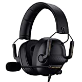 SENZER SG500 Surround Sound Pro Gaming Headset with Noise Cancelling Microphone – Detachable Memory Foam Ear Pads – Portable Foldable Headphones for PC, PS4, PS5, Xbox One, Switch