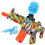 Qogely Gel Splat Water Blaster Automatic, Splatter Orby for Adults and Kids, AMP-5 Orange