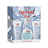 First Aid Beauty FAB Faves to Go Kit: Travel Size Face Cleanser, Exfoliator Pads and Moisturizer