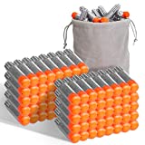 Refill Darts 80PCS Bullets Compatible with Nerf Ultra Blasters Toy Gun – Silver with Storage Bag