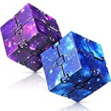 Fidgets Toys Fidget Cubes 2PCS Infinity Cubes for Kids & Teen & Adult, Cool Stuff Adult Toys Mini Gadget Best for Stress or Anxiety Relief and Kill Time, Sensory Toys Unique Teacher Appreciation Gifts