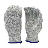 G & F 57100M CUTShield Classic level 5 Cut Resistant Gloves for Kitchen,Food Grade Cut Resistant Gloves, Medium.