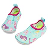 RANLY & SMILY Toddler Water Shoes Beach Walking Swim Pool Park Socks for Kids Girls Boys Walking Pink/Mermaid 4-5 M US Toddler