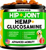 FURALAND Hemp Hip and Joint Supplement for Dogs – Glucosamine for Dogs, Chondroitin, Hemp Oil, MSM – Mobility & Flexibility Support – Advanced Joint Pain Relief Health – 170 Soft Chews