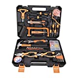 SOLUDE Home Repair Tools Set,82 Pieces General Household Purpose Tool Set,Basic Tool Kit for Home with Plastic Toolbox Storage Case