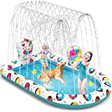 VATOS Inflatable Sprinkler Pool for Kids and Dog – 67″ Large 3 in 1 Outdoor Splash Pad | Unicorn Baby Toddler Wading Pool Summer Kiddie Pool | Water Toys Play Mat for Boys Girls 2 3 4 5 + Years Old