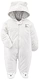 Simple Joys by Carter’s Baby Girls’ Fleece Footed Jumpsuit Pram, Ivory, 0-3 Months